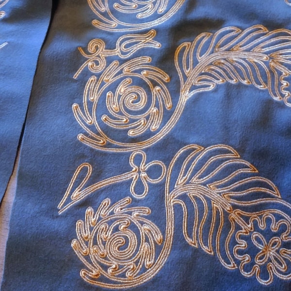 Robe Soutache Borders, 1810 - Machine Embroidery Designs Set, hoop from 5x7" up  to 8x12"