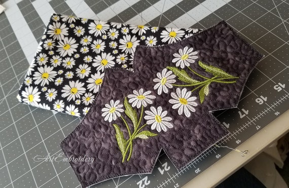 Common Daisy Diversity - Machine Embroidery Designs Set for Hoop