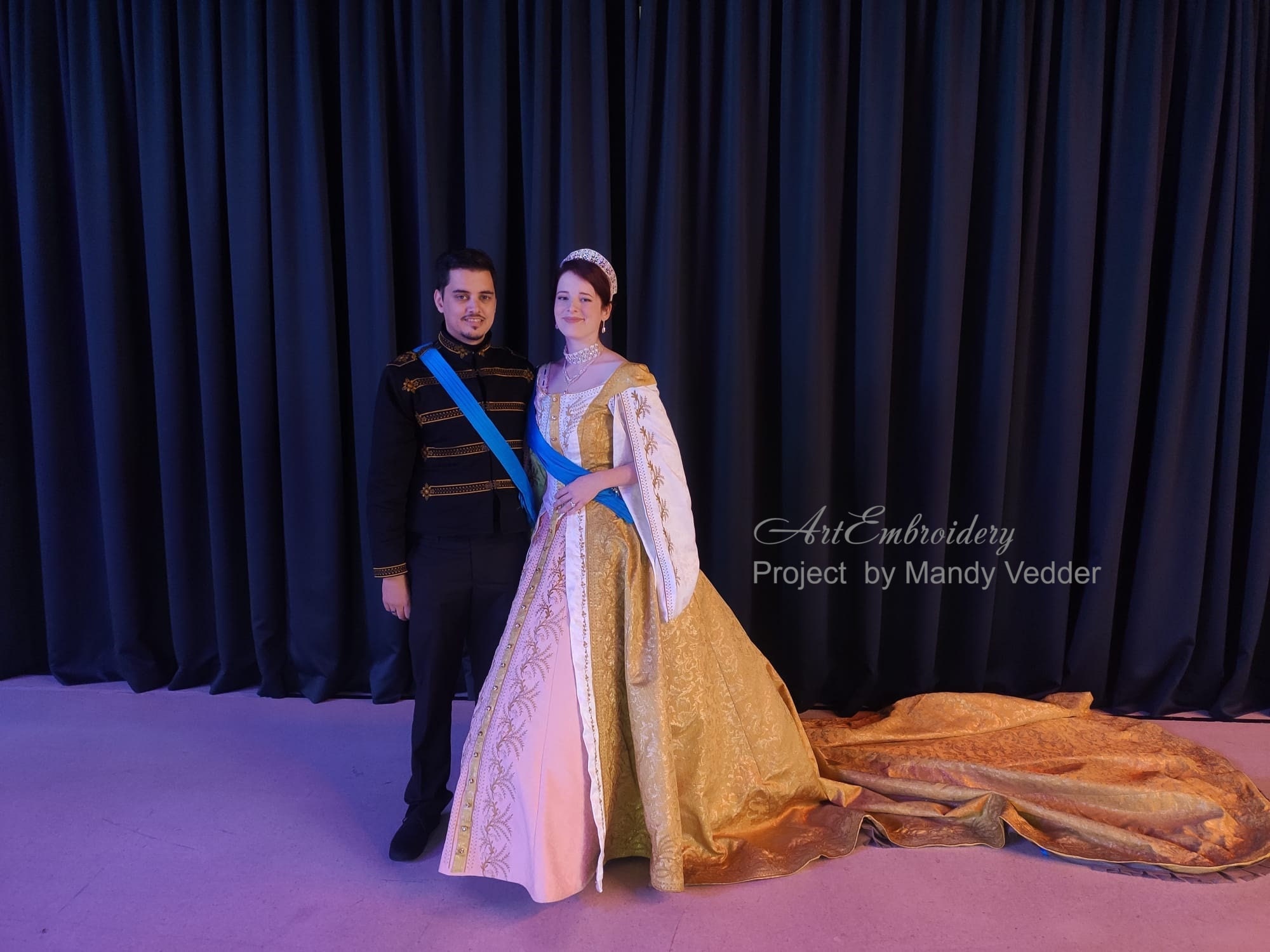 Russian Court Dress 1900 - Machine Embroidery Designs Set for Mix