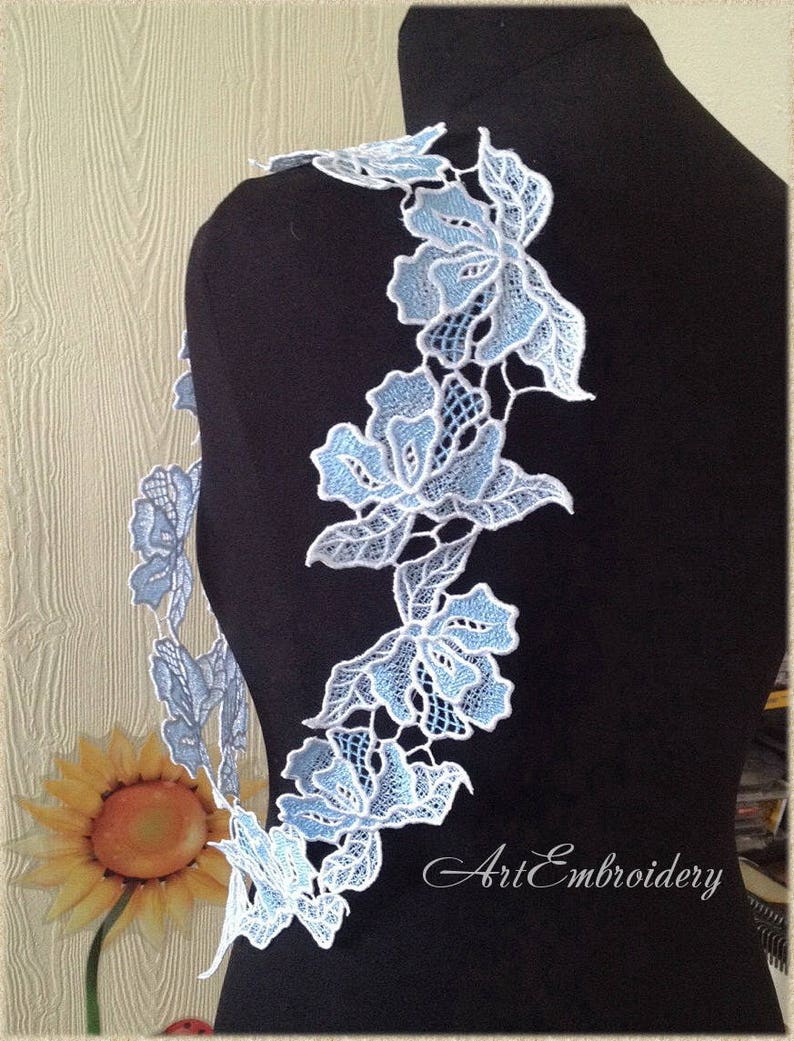 Fsl flower embellishment machine jessecmault lace designs set  etsy