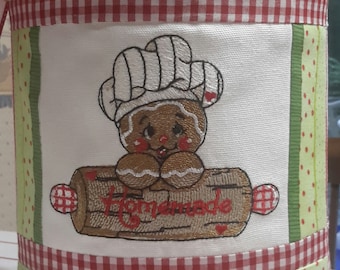 Homemade Gingerbread - Christmas  Cookie Machine Embroidery Design  in two sizes for hoop 4x4 and 5x5&quot;