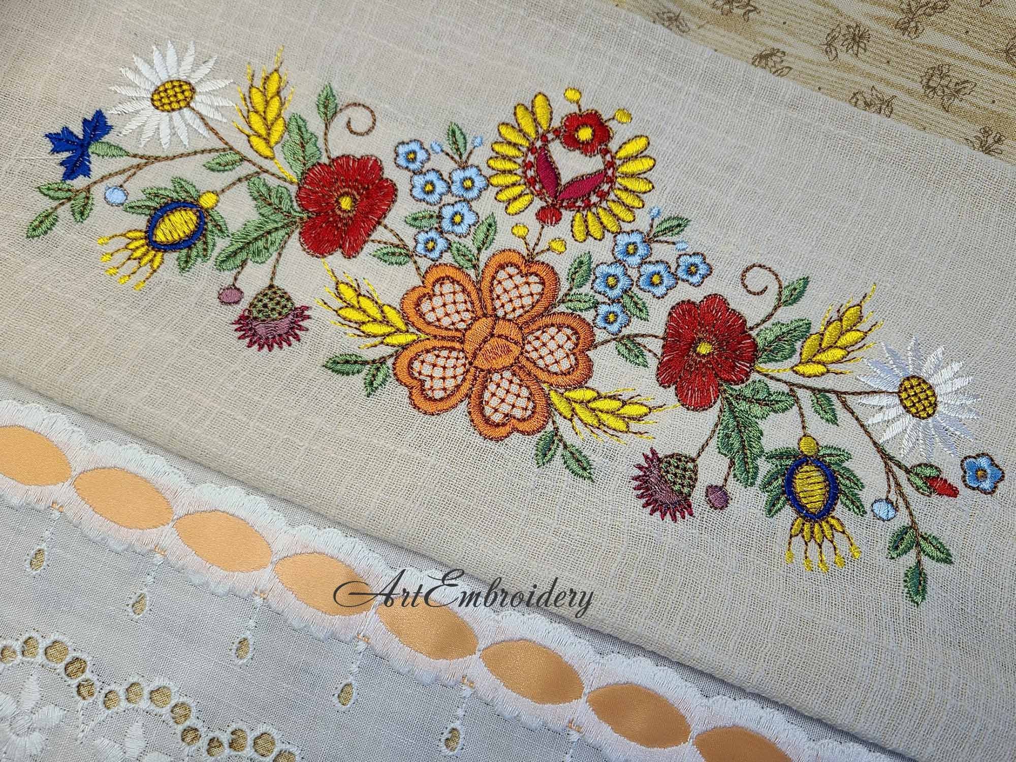 トップス EBONY Flower Embroidery set up Flower Embroidery on Black Fabric | Hand Embroidery Tutorial