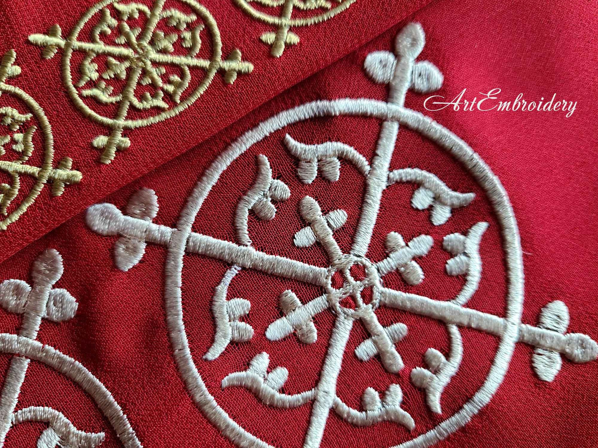 Medieval Tile Border - Machine Embroidery Historical Designs Set 