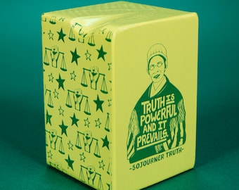 Single Iconic Woman Wood Bookend (Color Drenched - Chartreuse)