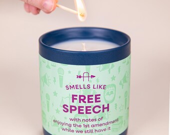 Smells Like Free Speech Candle