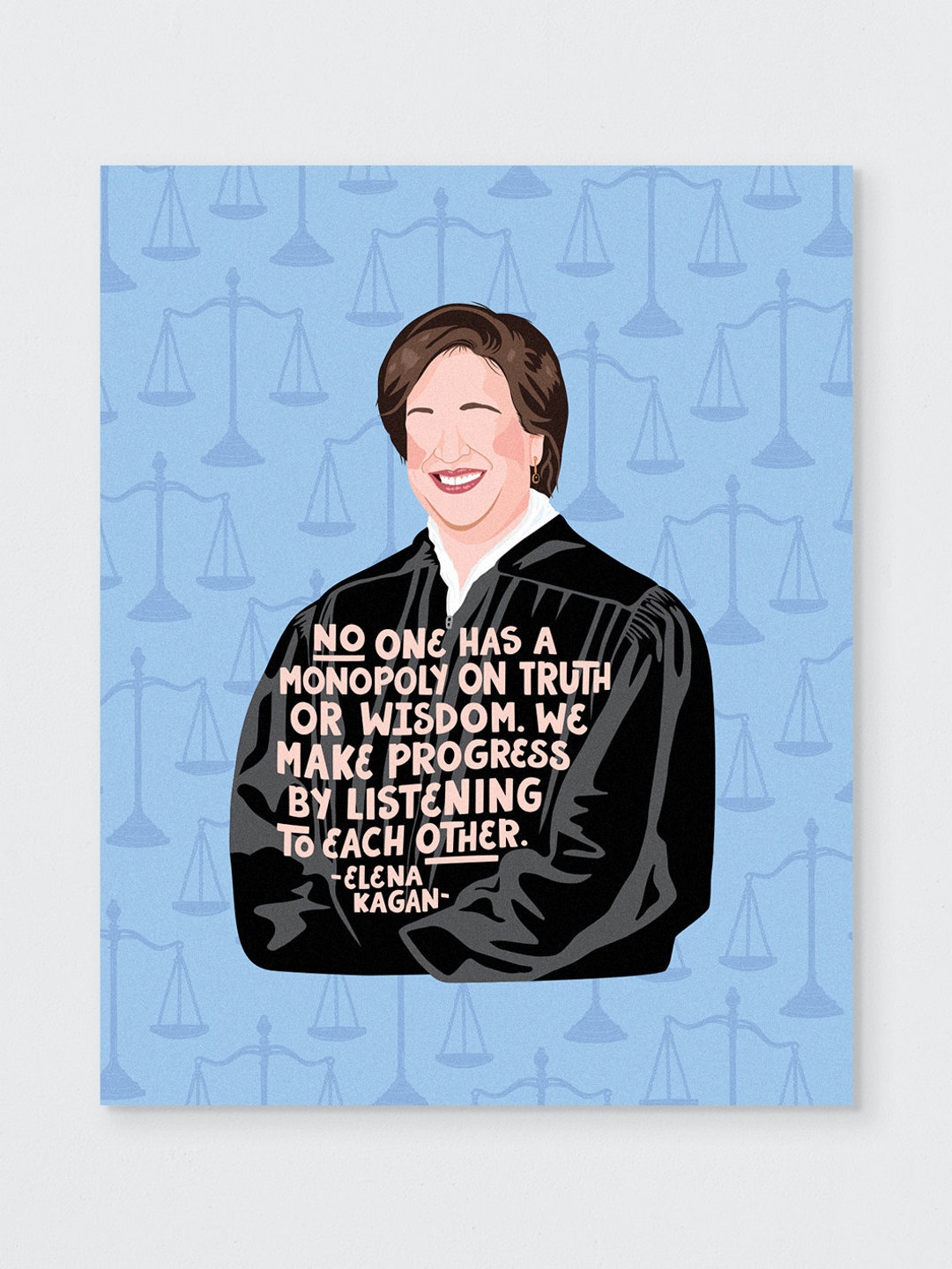 Elena Kagan Quote Illustration Art Print, 8x10 Art Print Wall Decor - Etsy