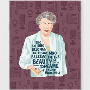 Eleanor Roosevelt Zitat Art Print: Inspirierendes Wanddekor (8x10)