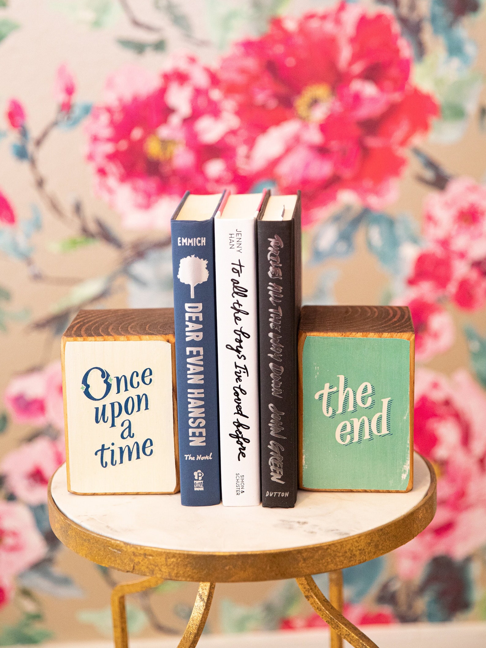Once Upon a Time, the End, Storybook Wood Bookends, Image Transfer MADE ...
