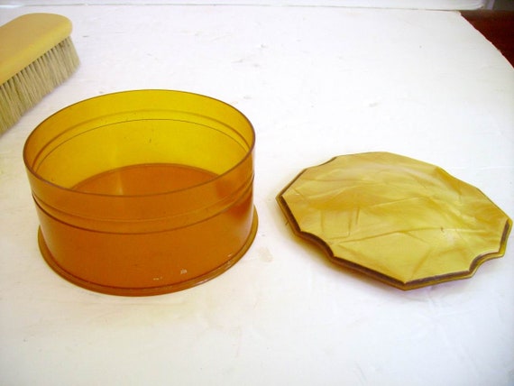 Vintage 1920s Art Deco Celluloid Vanity Set/Art D… - image 3