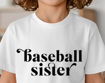 Béisbol Hermana svg Hermana svg Béisbol svg Béisbol Hermana png Regalo de hermana Vibraciones de béisbol svg Familia de béisbol svg Camiseta de béisbol svg