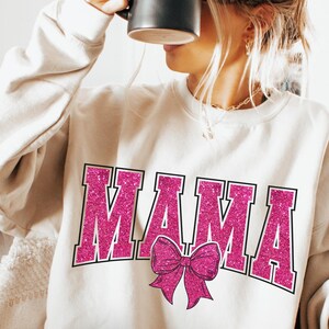 Glitter Mama png Mama Glitter Mama png Faux Glitter png Collegiate Mama png Mom gift png Mothers Day png Gift for Mama png Trendy Shirt PNG