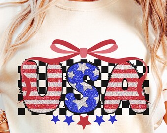 Faux Glitter USA Png Coquette png America Brushstroke Png Retro USA Png 4th of July Png Preppy Memorial Day PNG America Coquette png