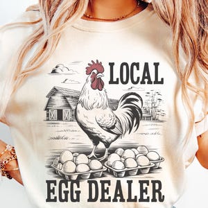 Lokaler Eierhändler PNG Retro Lustiges Huhn Dekor PNG Lustiges Huhn Dekor Handgemachte Huhn Liebhaber Handgemachte Hühner Handzeichen Handgemachte Hühner Handzeichen