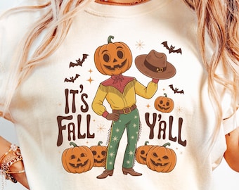 It's Fall Y'all PNG Autumn Girly png Cowboy Fall png Halloween Pumpkin png Fall pumpkin png Pumpkin Cowboy Coquette Png Fall png Girly png