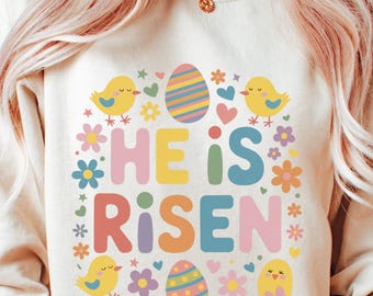 Christian Easter Coquette Png He is Risen PNG Retro Easter Png Matthew 28:6 Easter Jesus png Bible Verse Png Pink Easter Cross Png