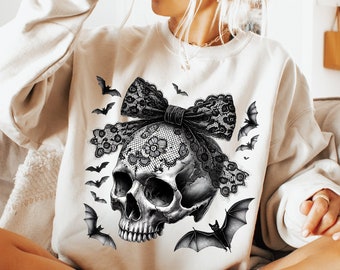 Halloween Skull Bow png Bat png Coquette Bow Halloween png Halloween png Skeleton png Spooky Season png Coquette png Sublimation png designs