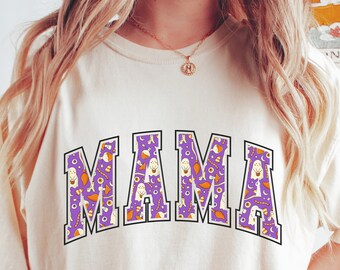 Retro Halloween Mama PNG Retro Halloween PNG Groovy Halloween Sublimeringsdesigner Hippie Halloween png Spooky Mama PNG Sublimering