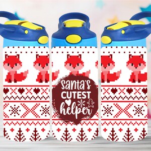 Christmas 12oz Kids Flip Top Sippy Cup Tumbler Wrap 12oz Straight Tumbler Sublimation PNG Kids Tumbler Design Funny Kids Tumbler Wrap