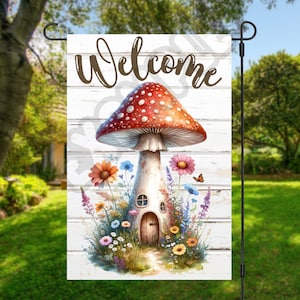 Garden Flag Sublimation Design 12x18 Highland Cow Flag Welcome Garden Flag Designs Yard Flag Instant Digital Download PNG