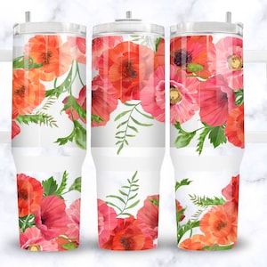 Poppy Tumbler Wrap 40oz tumbler wrap 40 oz tumbler wrap Stanley 40oz Tumbler 40 oz Tumbler 40 oz Tumbler Design