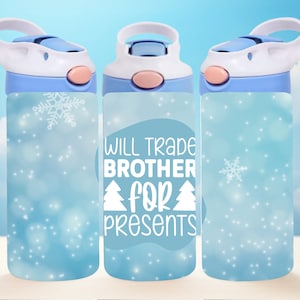 Christmas 12oz Kids Flip Top Sippy Cup Tumbler Wrap 12oz Straight Tumbler Sublimation PNG Kids Tumbler Design Funny Kids Tumbler Wrap
