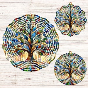 Tree of Life Stained Glass Wind Spinner Wind Spinner Png Wind Spinner ...