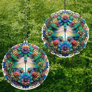 Flor Libélula Wind Spinner Wind Spinner Png Wind Spinner Diseños de sublimación Wind Spinner Designs 8 en Wind Spinner Designs 3 tamaños