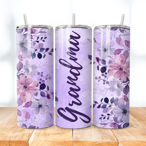 Grandma Tumbler Wrap Grandma Tumbler Nana tumbler wrap Grandma Tumbler png Grandmother Tumbler Grandma Sublimation Flower Tumbler Wrap