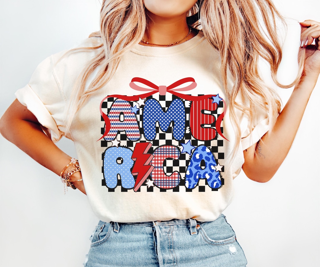 Retro America Coquette Png Patriotic Png Preppy 4th of July Png 1776 ...