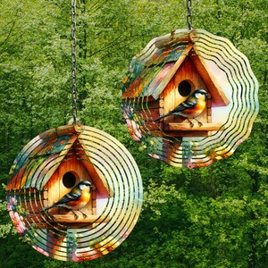 Birdhouse Wind Spinner Vogel Wind Spinner Png Mus Wind Spinner Sublimatie Ontwerpen Wind Spinner Ontwerpen Tuin Wind Spinner Ontwerpen