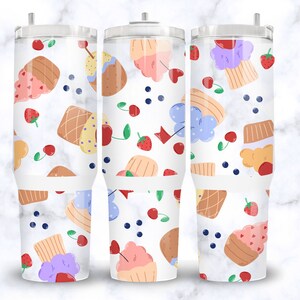 Cupcake Tumbler Wrap Dessert Tumbler Wrap Candy png 40oz tumbler wrap 40 oz tumbler wrap Stanley 40oz Tumbler 40 oz Tumbler PNG