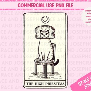 L'Alta Sacerdotessa Tarocchi PNG Divertente Tarocchi PNG Gatto Sublimazione Design Tarocchi PNG Download digitale Tarocchi Camicia Gatto Meme Tarocchi Png