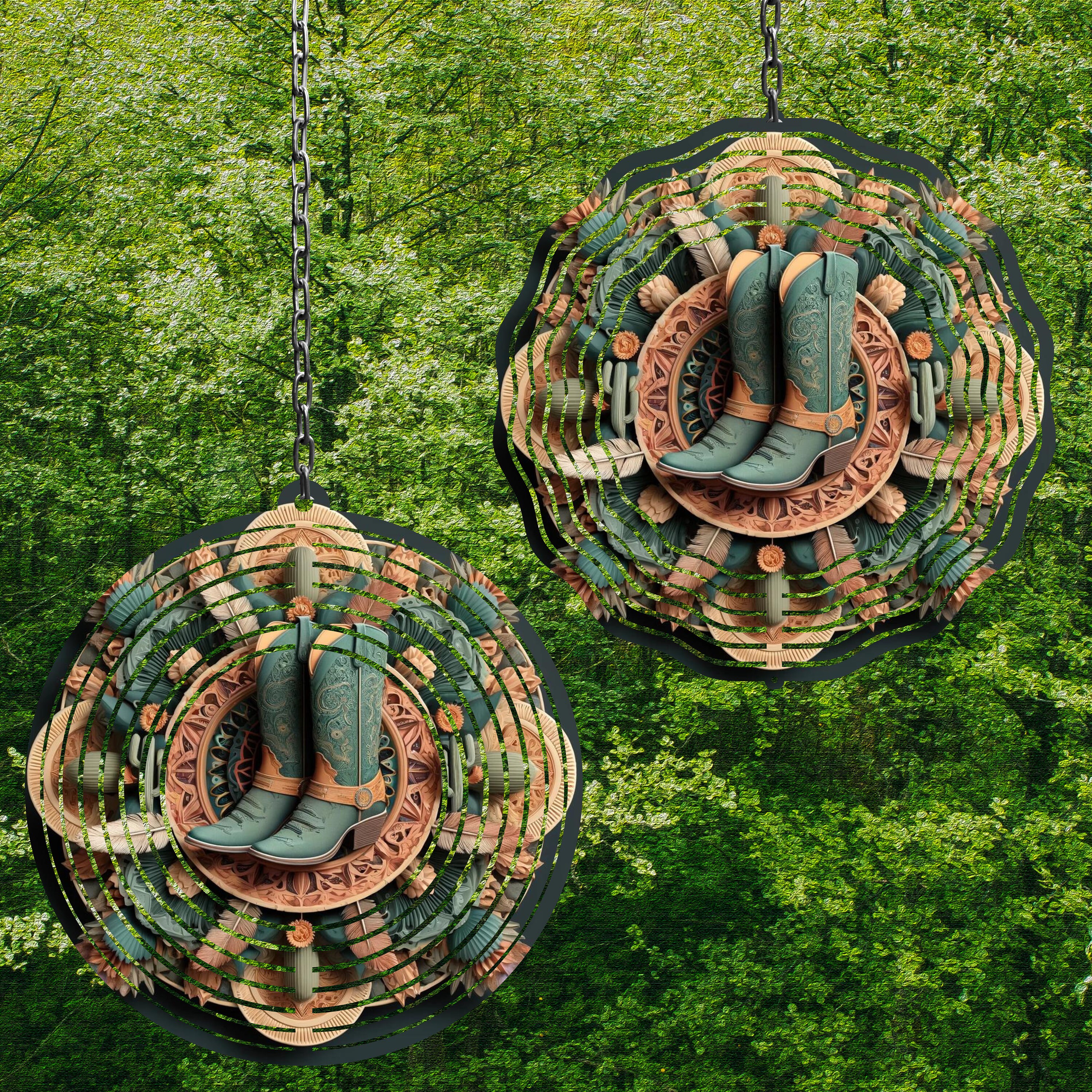 Boots Western Wind Spinner Wind Spinner Png Cow Wind Spinner