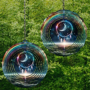 Galaxy Dream Catcher Wind Spinner Png 3 Rozmiary Wzory sublimacji wiatraka Wind Spinner Wzory Garden Spinner Moon Wind Spinner PNG
