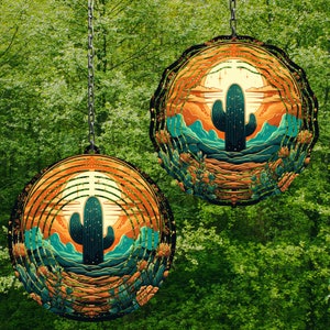 Cactus Wind Spinner Wind Spinner Png Wind Spinner Sublimation Designs Wind Spinner Designs 8 en Wind Spinner Designs Cactus PNG