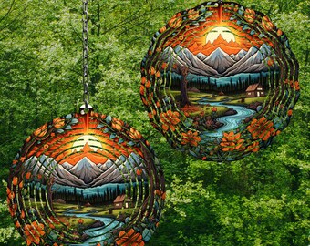 Mountain Wind Spinner Wind Spinner Png Wind Spinner Sublimation Designs Wind Spinner Designs 8 in Wind Spinner Designs 3 sizes