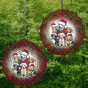 Spinner De Vento De Natal Spinner Png Wind Spinner Sublimação Designs Wind Spinner Designs Dog Sublimation Designs