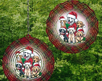 Hilandero de viento navideño Hilandero de viento Png Diseños de sublimación de hilandero de viento Diseños de hilandero de viento Diseños de sublimación de perros