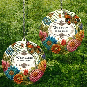 Welcome Wind Spinner Png Welcome Wind Spinner Designs Wind Spinner Sublimation Designs Wind Spinner Designs Welcome to our Home Spinner