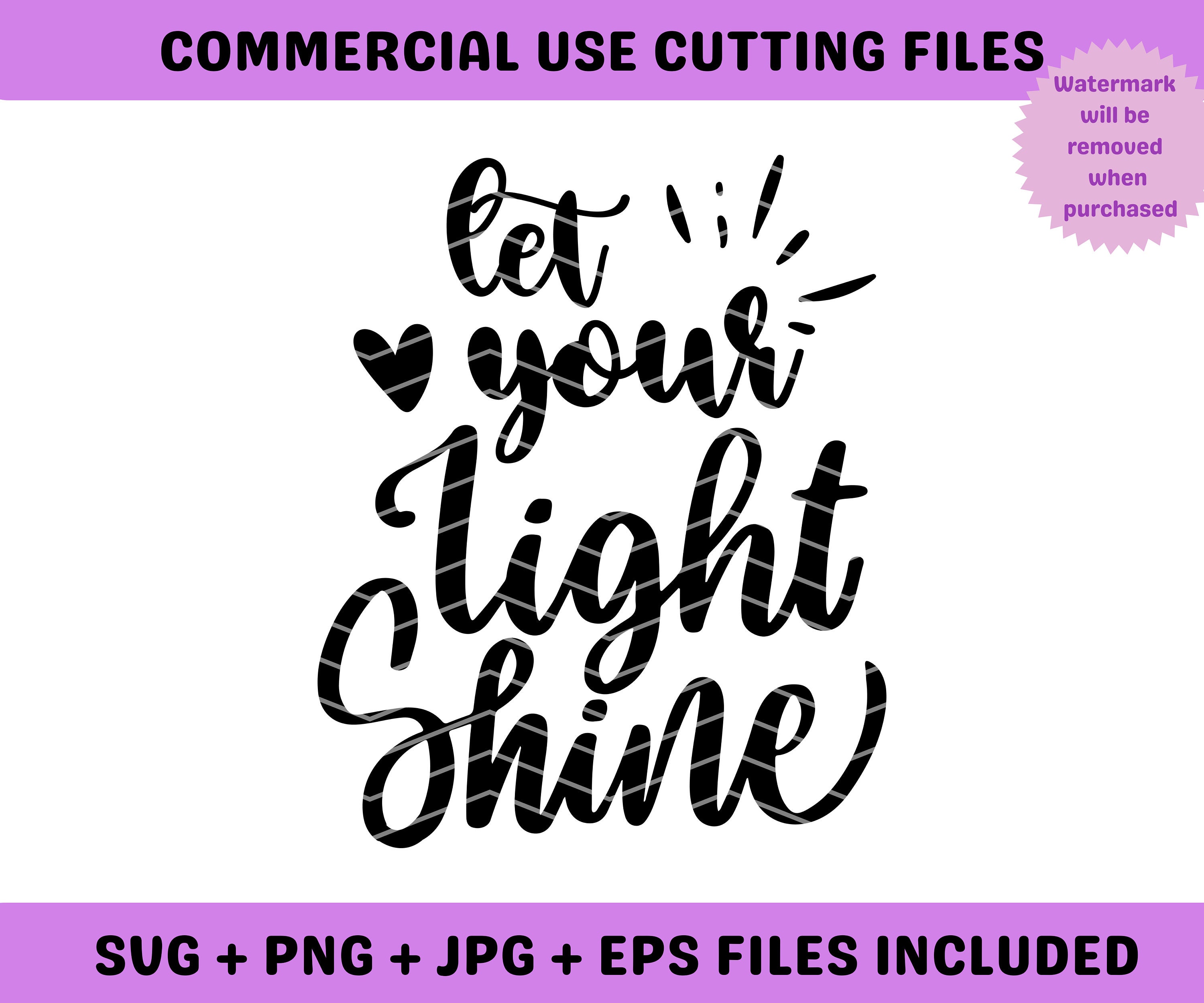 Let Your Light Shine Svg Motivational Quotes Svg Inspirational Svg ...