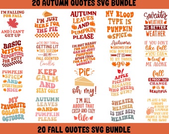 Fall Svg Bundle Autumn Bundle Svg Cut File Cricut Silhouette Png ...