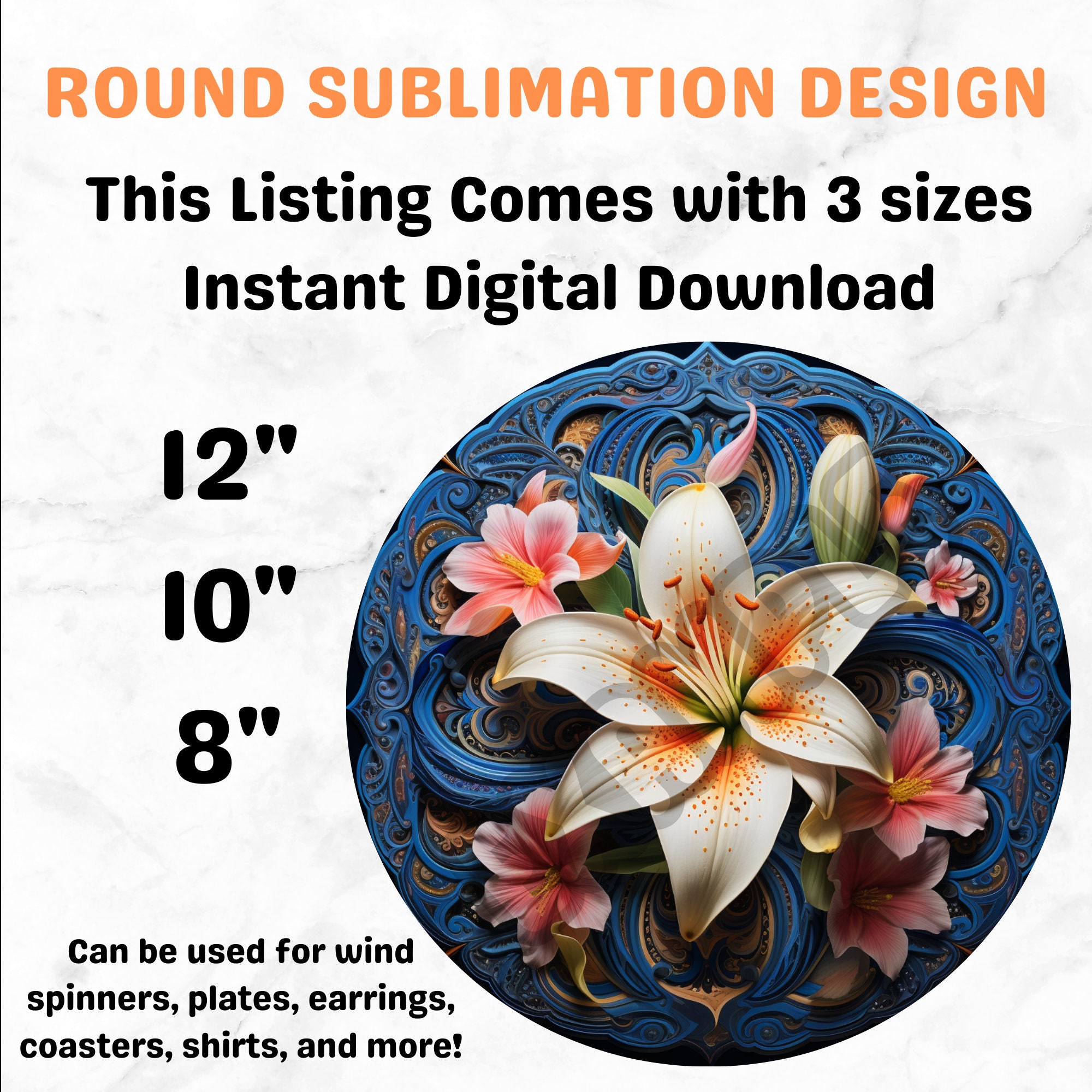 Lily Wind Spinner Wind Spinner Png Wind Spinner Sublimation Designs ...