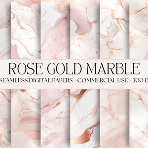 Rose Gold Marmor Digital Paper Seamless Marmor Texturen blush pink weiß Sofortiger digitaler Download kommerzielle Nutzung