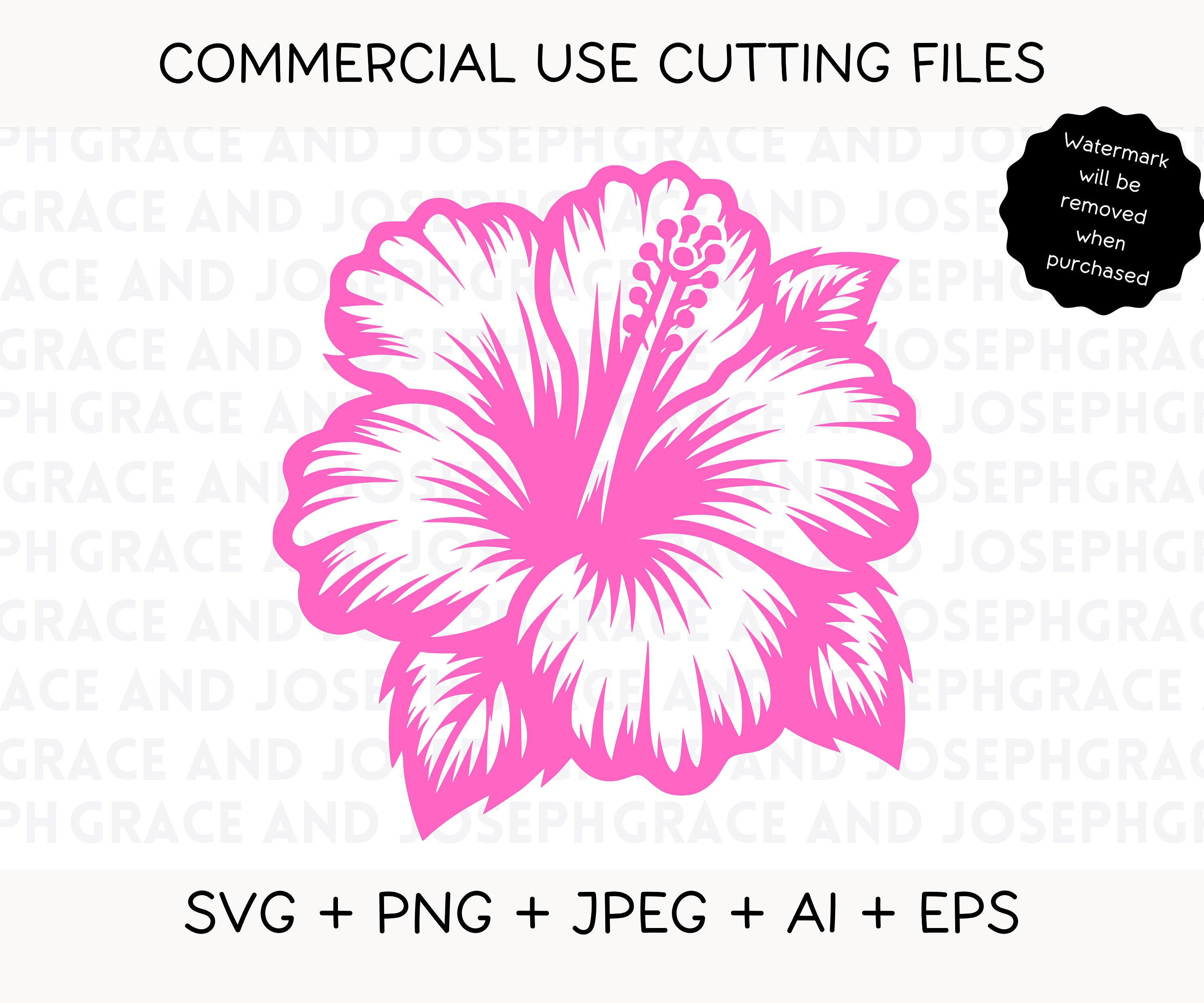 Hibiscus Svg Hibiscus Flower Svg Hibiscus Png Hawaiian Svg Cut Files ...