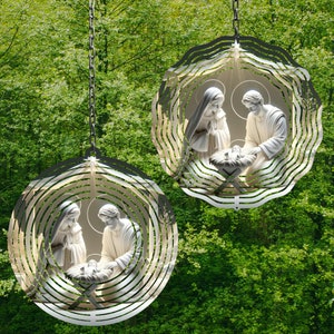 Nativity Wind Spinner Wind Spinner Png Wind Spinner Sublimation Designs Wind Spinner Designs Garden Spinner Designs 3 sizes