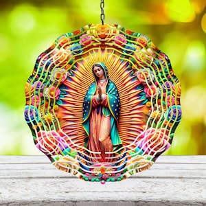 Virgen de Guadalupe Éolienne Éolienne Png Éolienne en sublimation, Modèles d'éolienne 8 po. Modèles d'éolienne en 3 tailles
