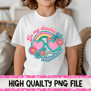 In My Double Digits Era PNG Retro png Tenth Birthday png 10th Birthday png Double Digits Era png Double Digits Birthday png 10th Birthday