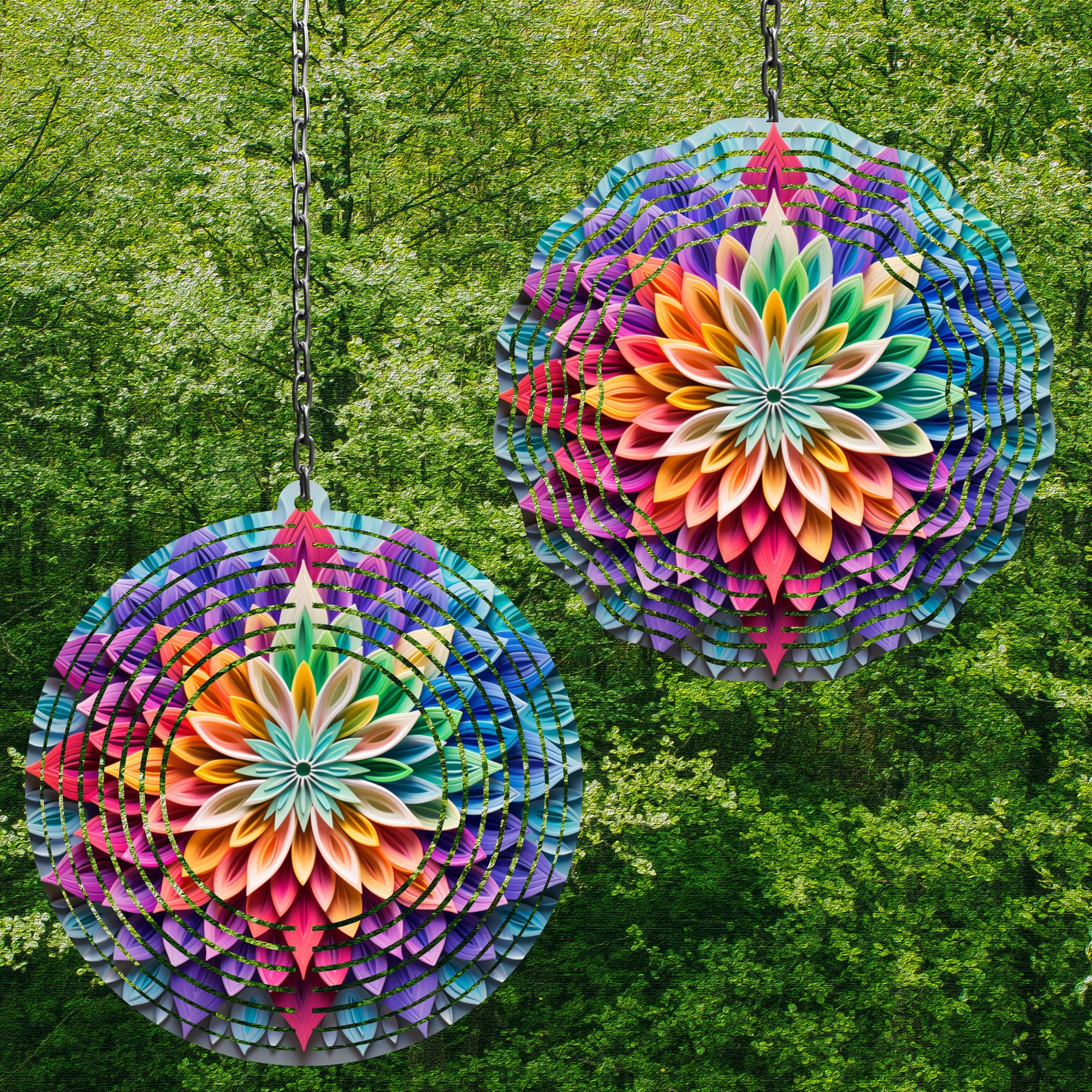 Windspinner Aus Aluminium Zum Selbergestalten – 6-teiliges Set Inkl. Aufhänger