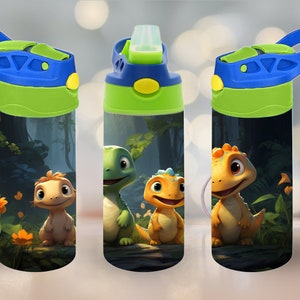 Dinosaur Kids Tumbler Wrap 12 oz 12 oz Sippy Cup Kids Tumbler Wrap 12 oz Kids Tumbler Wrap Kids Tumbler Wrap 12oz Kids Tumbler Wrap