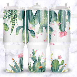 Cactus Tumbler Wrap Succulent Tumbler Cactus Tumbler png Cactus Tumbler Cactus png 40oz tumbler wrap 40 oz tumbler wrap Stanley 40oz Tumbler